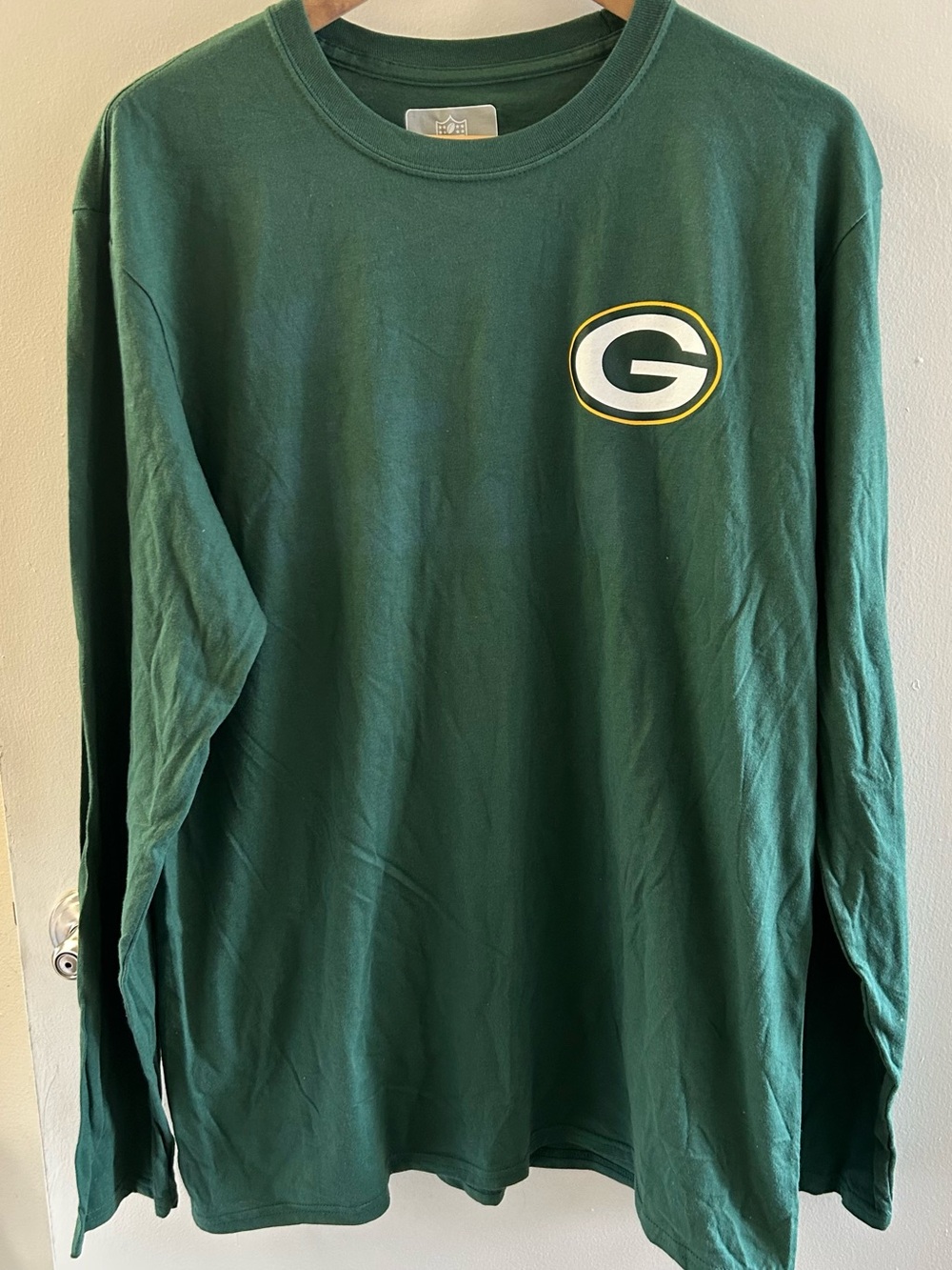 NFL Green Long-Sleeve Shirt with Packers G Logo